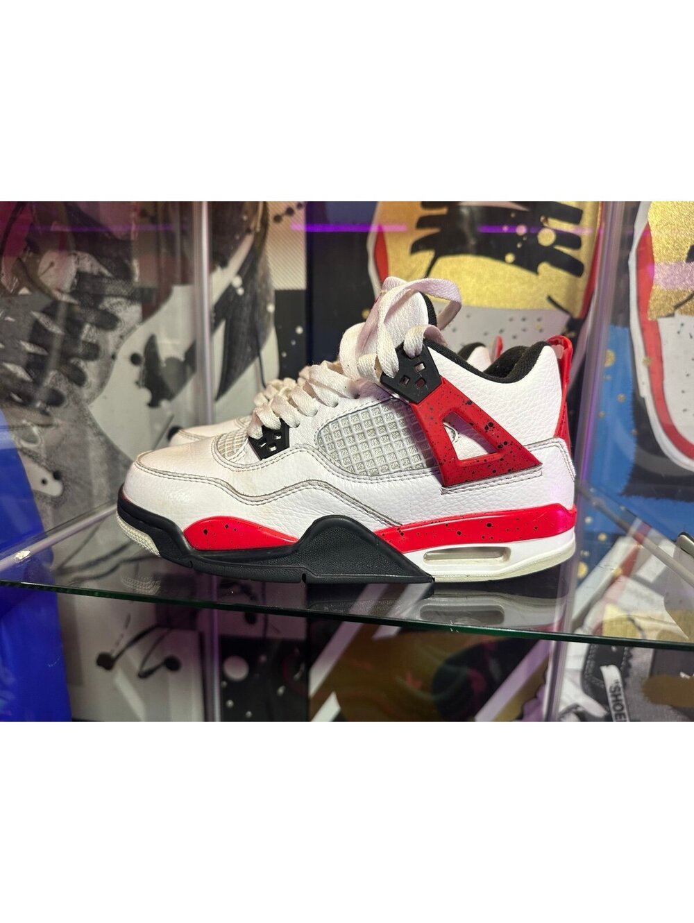 Nike Air Jordan 4 Retro 'Red Cement' SIZE: 5 YOUTH